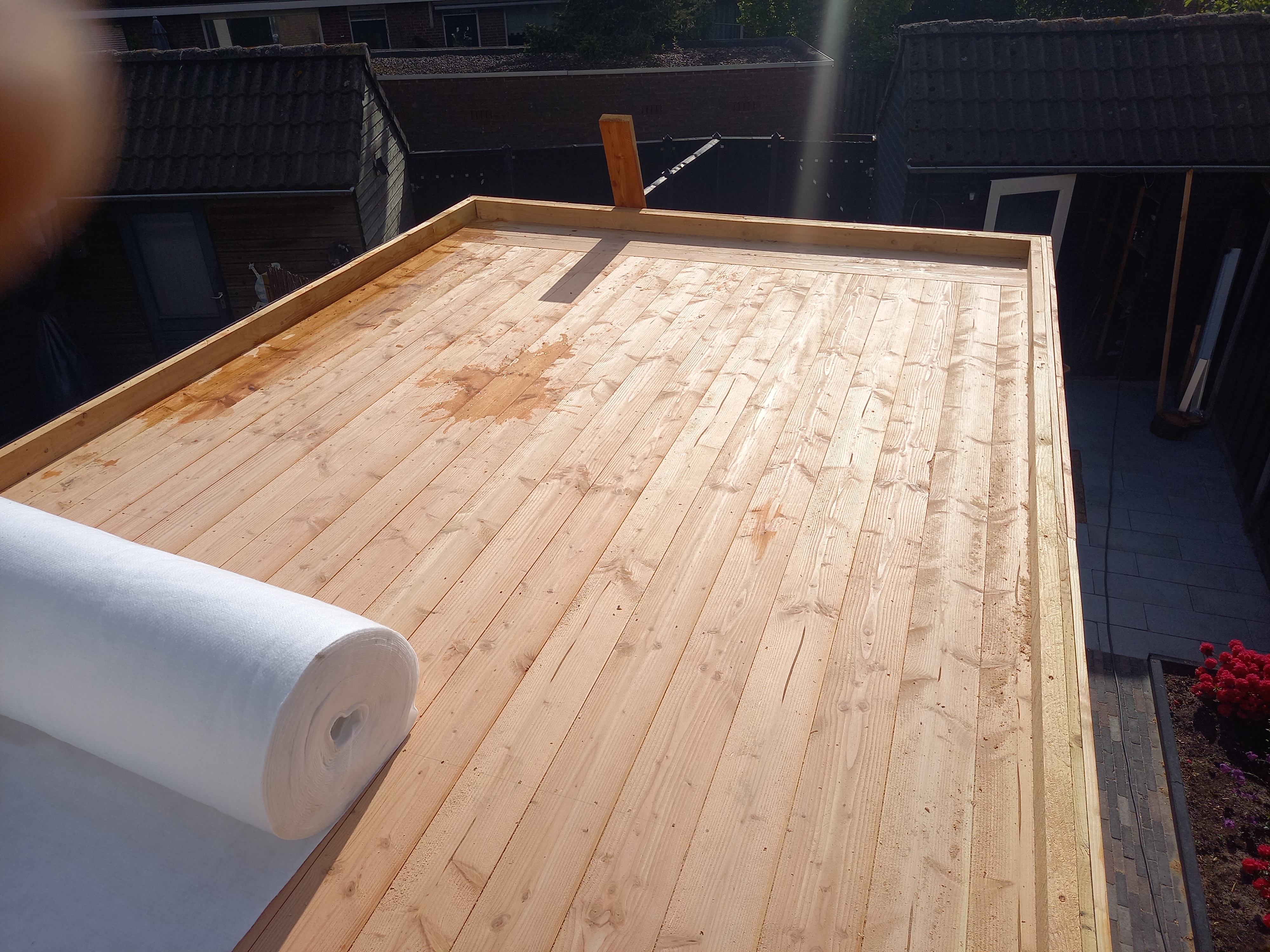 Tuinoverkapping tijdens het PVC-project